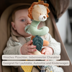 Vertical Playpen Spiral Baby Lion Léon - Hanging Activity Spiral for Home or On the Go - 28 cm - Multicolored [DE]