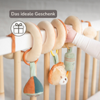 Playpen Spiral Baby Lion Léon - Activity Spiral for Home or On the Go - 25 cm - Multicolored [DE]