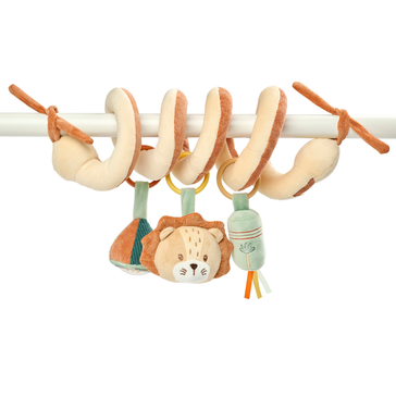 Playpen Spiral Baby Lion Léon - Activity Spiral for Home or On the Go - 25 cm - Multicolored