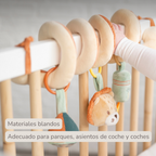Playpen Spiral Baby Lion Léon - Activity Spiral for Home or On the Go - 25 cm - Multicolored [ES]