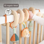 Playpen Spiral Baby Lion Léon - Activity Spiral for Home or On the Go - 25 cm - Multicolored [ES]