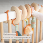 Playpen Spiral Baby Lion Léon - Activity Spiral for Home or On the Go - 25 cm - Multicolored [FR]