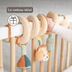 Playpen Spiral Baby Lion Léon - Activity Spiral for Home or On the Go - 25 cm - Multicolored [FR]