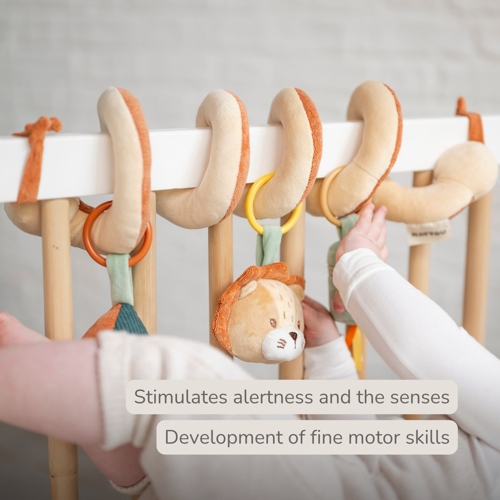 Playpen Spiral Baby Lion Léon - Activity Spiral for Home or On the Go - 25 cm - Multicolored [EN]