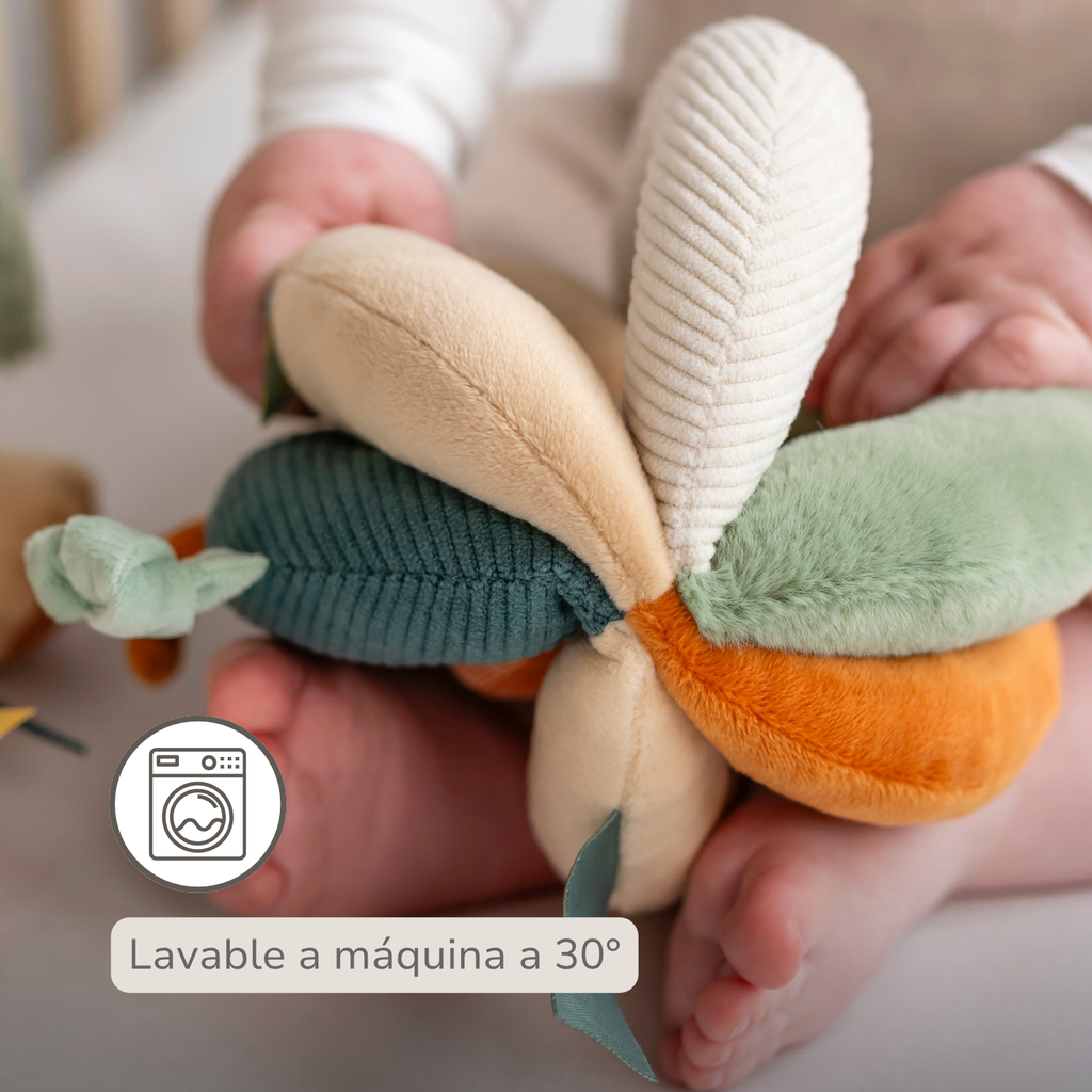 Soft Grip Ball Lion Léon - Plush Activity Ball - Sensory Toy - 15 cm - Multicolored [ES]