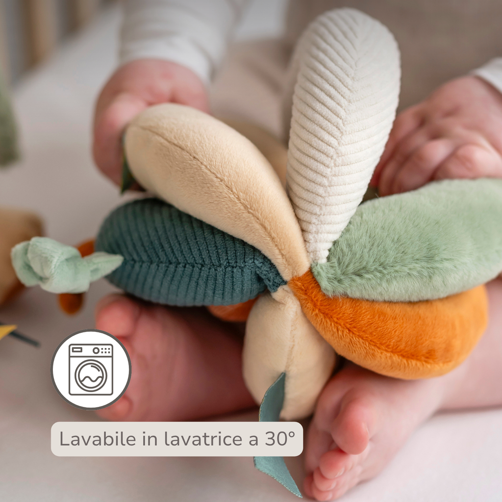 Soft Grip Ball Lion Léon - Plush Activity Ball - Sensory Toy - 15 cm - Multicolored [IT]
