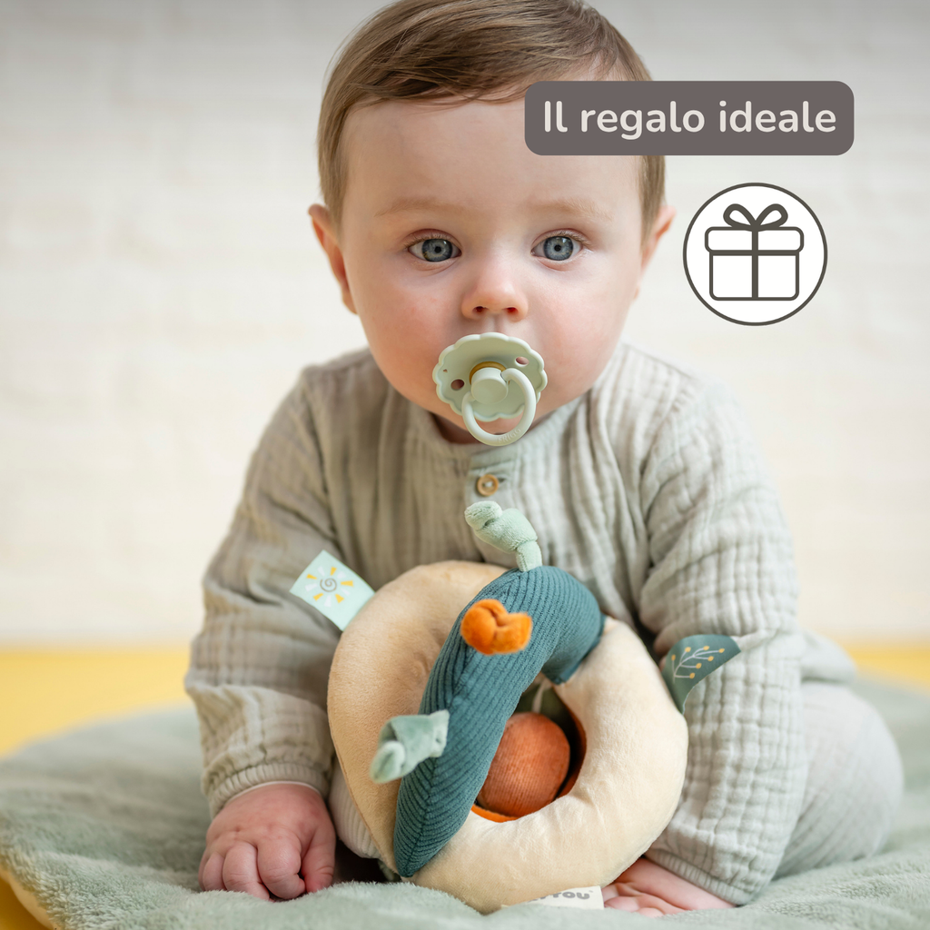Soft Grip Ball Lion Léon - Plush Activity Ball - Sensory Toy - 15 cm - Multicolored [IT]