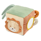 Soft Activity Cube Lion Léon - Baby Toy - 11 cm - Multicolored [FR]