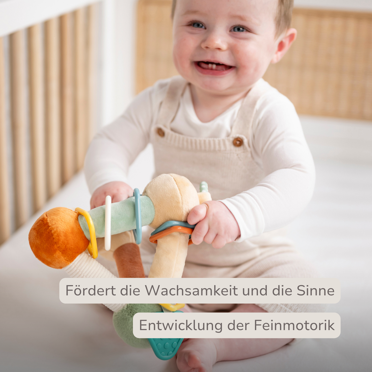 Soft Activity Pyramid Lion Léon - Baby Toy - 18 cm - Multicolored [DE]