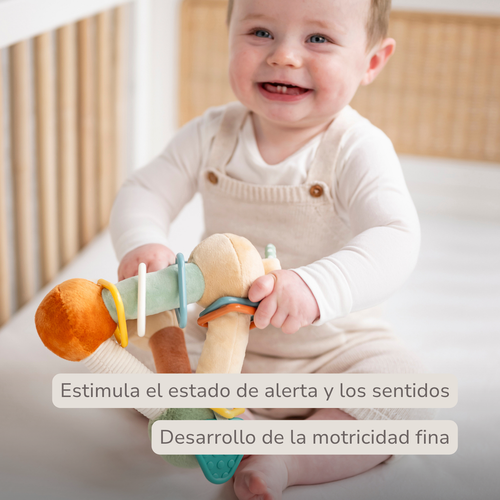 Soft Activity Pyramid Lion Léon - Baby Toy - 18 cm - Multicolored [ES]