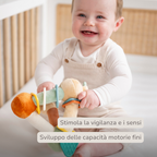 Soft Activity Pyramid Lion Léon - Baby Toy - 18 cm - Multicolored [IT]