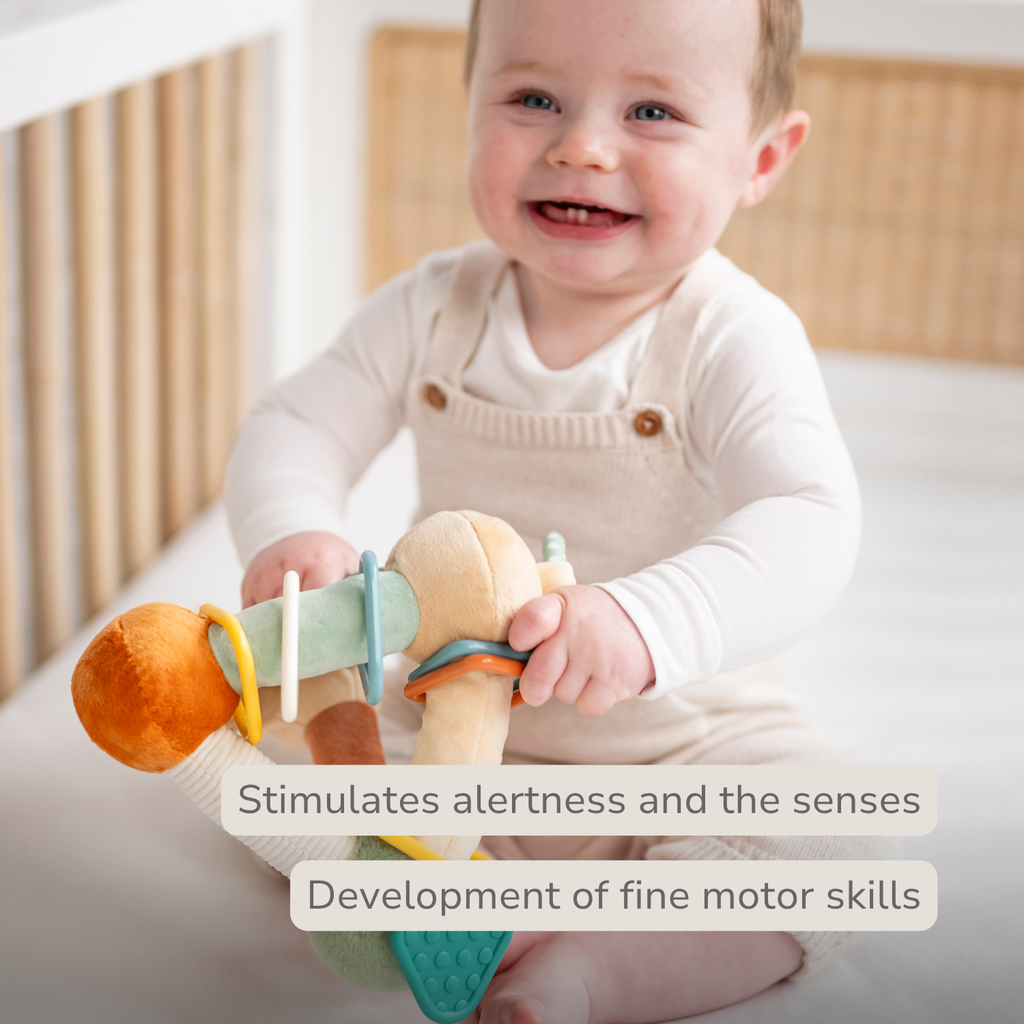Soft Activity Pyramid Lion Léon - Baby Toy - 18 cm - Multicolored [EN]