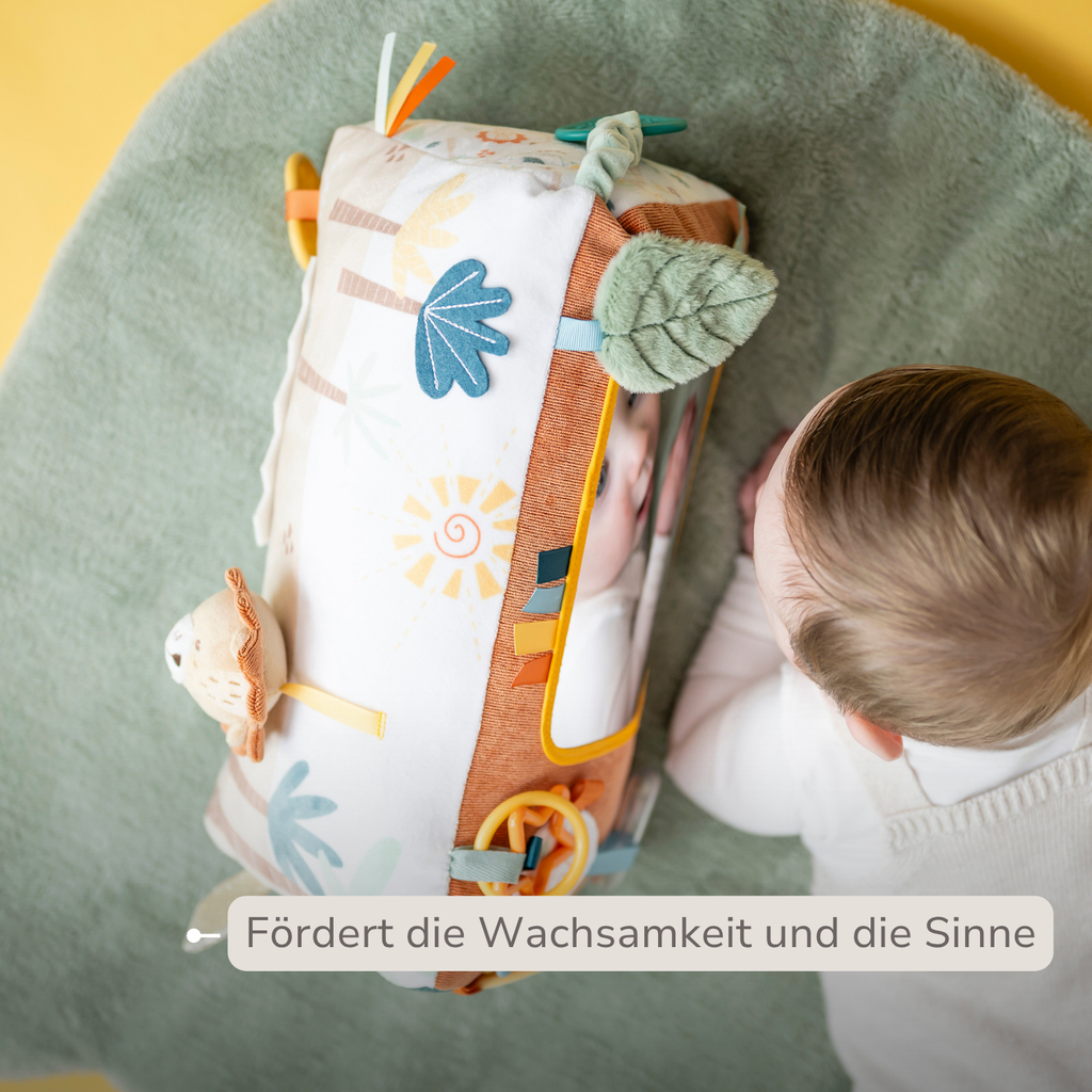 Soft Activity Triangle Lion Léon - Baby Toy - 33 x 18 cm - Multicolored [DE]