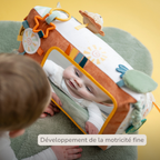 Soft Activity Triangle Lion Léon - Baby Toy - 33 x 18 cm - Multicolored [FR]