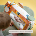 Soft Activity Triangle Lion Léon - Baby Toy - 33 x 18 cm - Multicolored [IT]