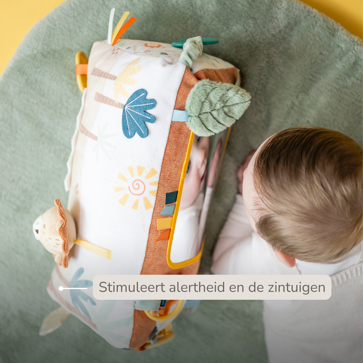 Soft Activity Triangle Lion Léon - Baby Toy - 33 x 18 cm - Multicolored [NL]