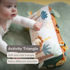 Soft Activity Triangle Lion Léon - Baby Toy - 33 x 18 cm - Multicolored [EN]