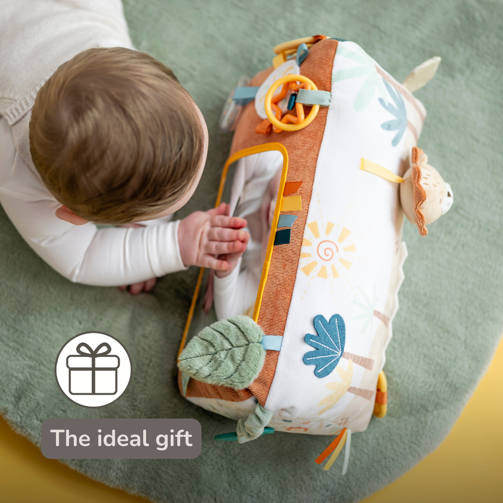 Soft Activity Triangle Lion Léon - Baby Toy - 33 x 18 cm - Multicolored [EN]