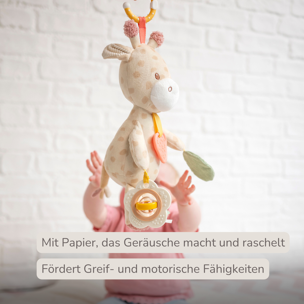 Activity Plush Toy Giraffe Gina - 30 cm - Soft Baby Plush Toy - Multicolored [DE]
