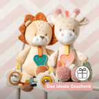 Activity Plush Toy Giraffe Gina - 30 cm - Soft Baby Plush Toy - Multicolored [DE]
