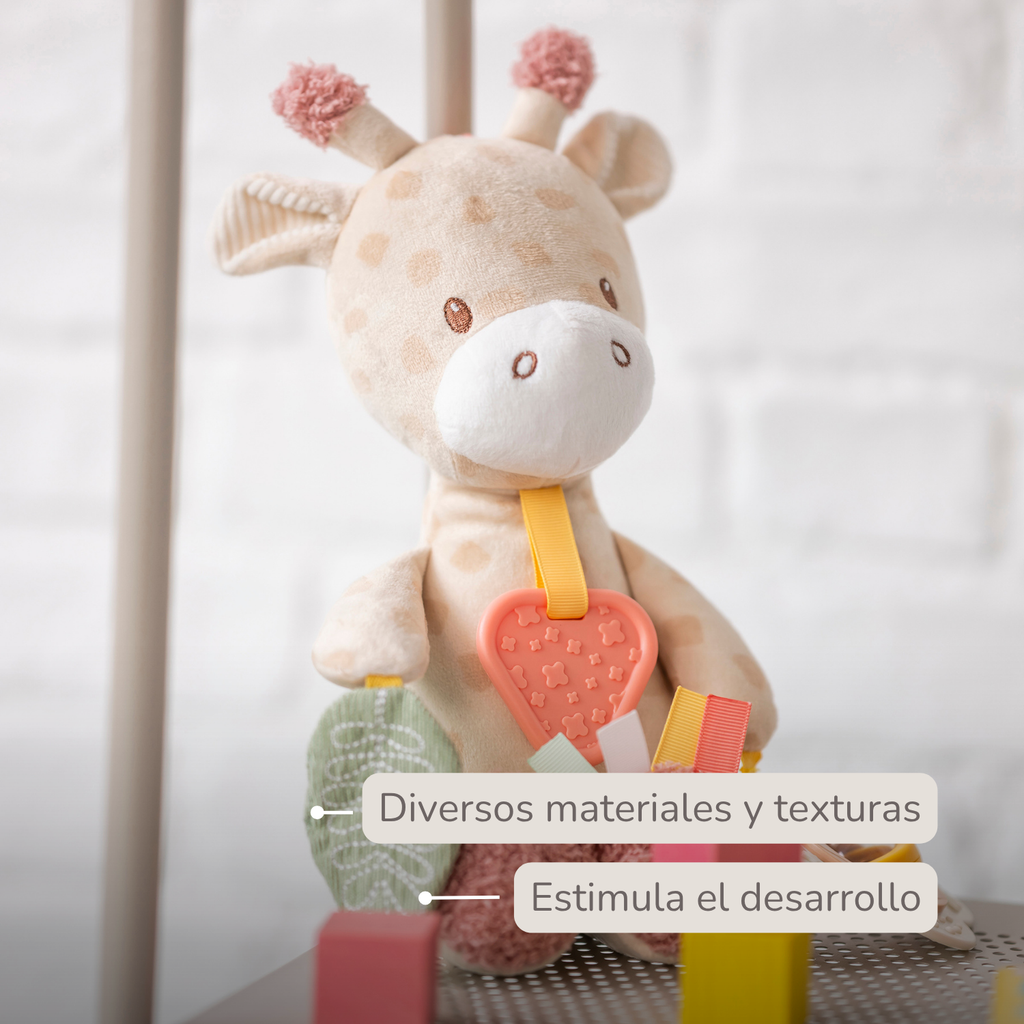Activity Plush Toy Giraffe Gina - 30 cm - Soft Baby Plush Toy - Multicolored [ES]
