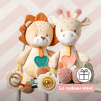 Activity Plush Toy Giraffe Gina - 30 cm - Soft Baby Plush Toy - Multicolored [FR]