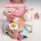 Activity Plush Toy Giraffe Gina - 30 cm - Soft Baby Plush Toy - Multicolored [IT]
