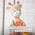 Activity Plush Toy Giraffe Gina - 30 cm - Soft Baby Plush Toy - Multicolored [NL]
