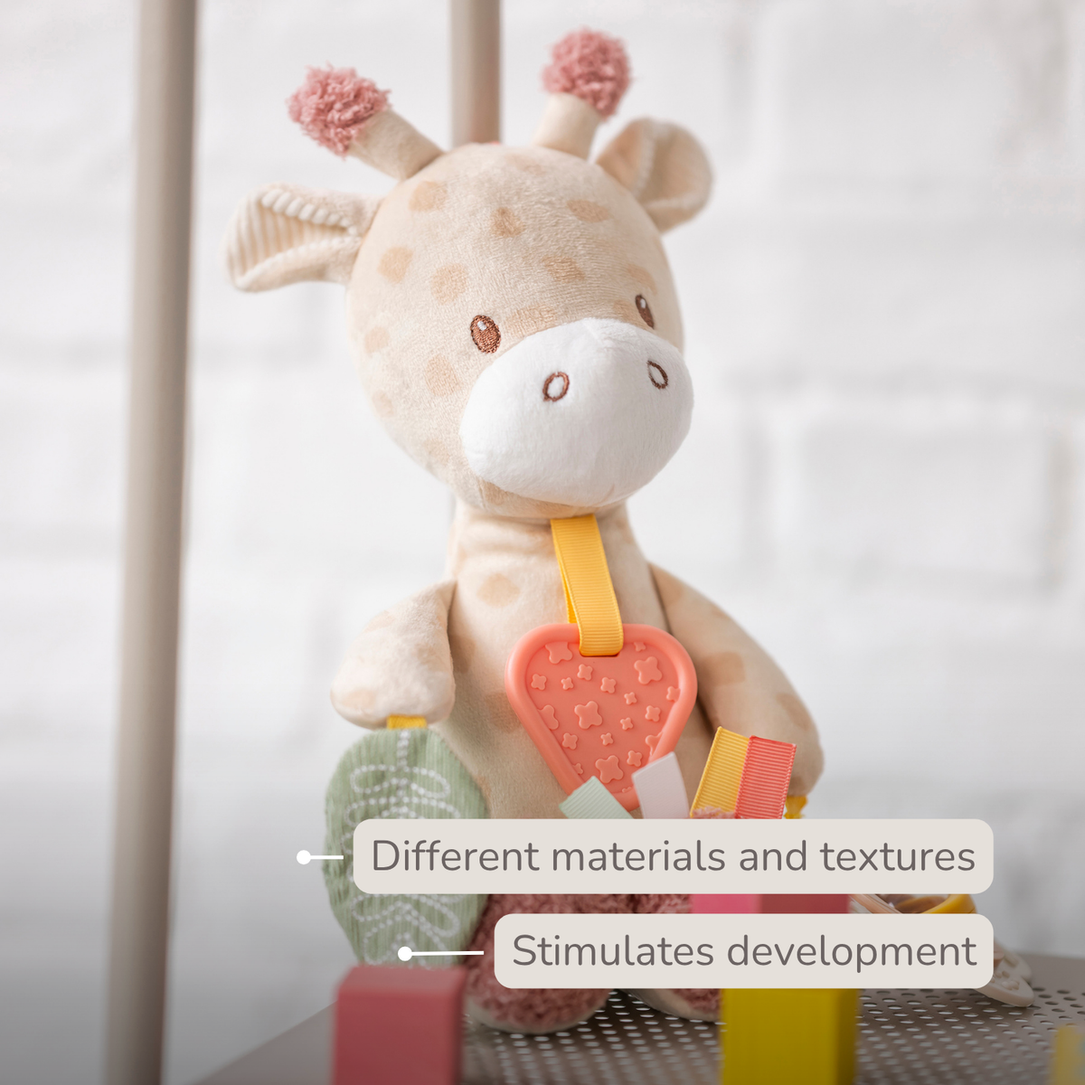 Activity Plush Toy Giraffe Gina - 30 cm - Soft Baby Plush Toy - Multicolored [EN]