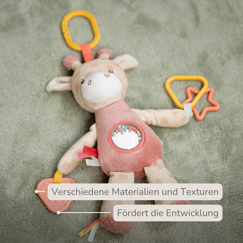 Activity Plush Toy Giraffe Gina - 25 cm - Soft Baby Plush Toy - Multicolored [DE]