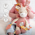 Activity Plush Toy Giraffe Gina - 25 cm - Soft Baby Plush Toy - Multicolored [ES]