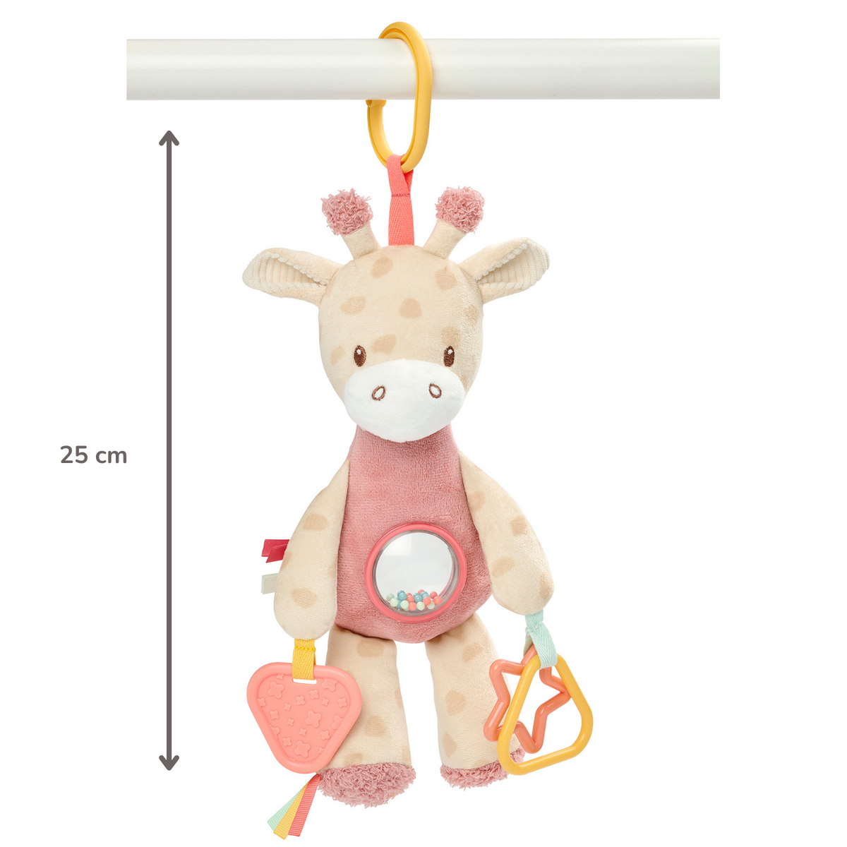 Activity Plush Toy Giraffe Gina - 25 cm - Soft Baby Plush Toy - Multicolored [FR]