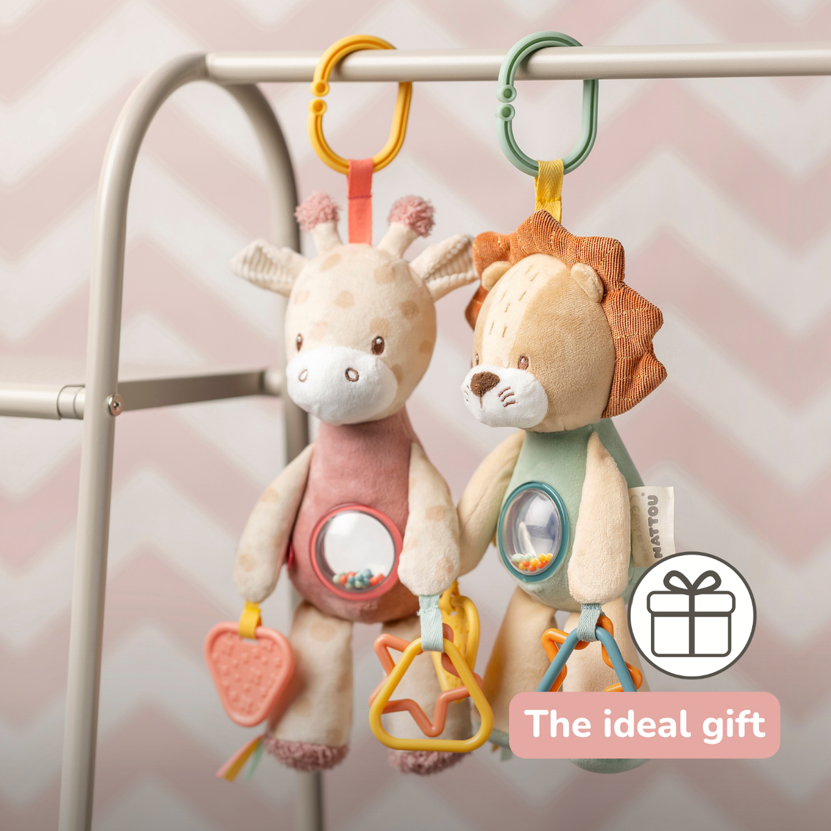 Activity Plush Toy Giraffe Gina - 25 cm - Soft Baby Plush Toy - Multicolored [EN]