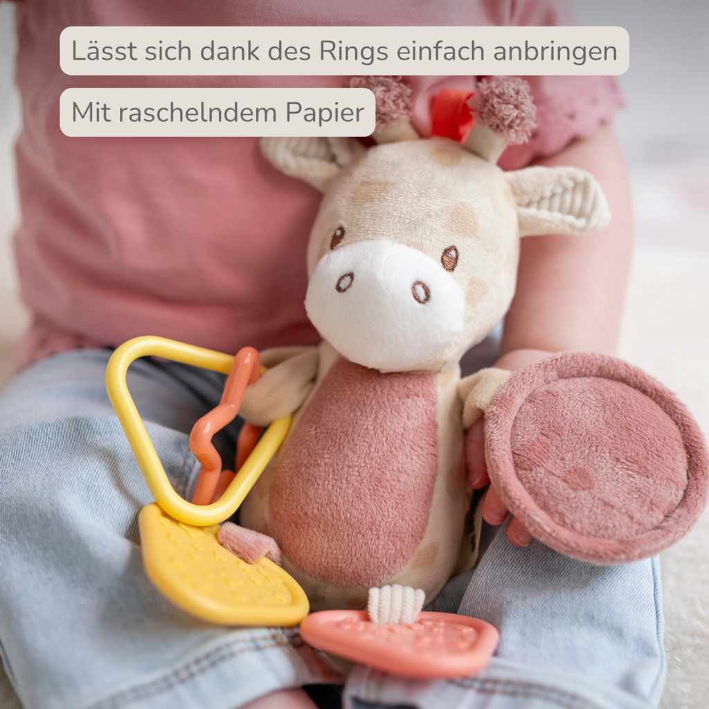 Activity Plush Toy Giraffe Gina - 20 cm - Soft Baby Plush Toy - Multicolored [DE]