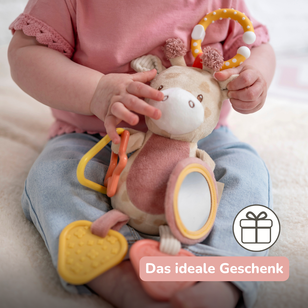 Activity Plush Toy Giraffe Gina - 20 cm - Soft Baby Plush Toy - Multicolored [DE]