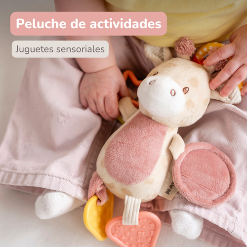 Activity Plush Toy Giraffe Gina - 20 cm - Soft Baby Plush Toy - Multicolored [ES]