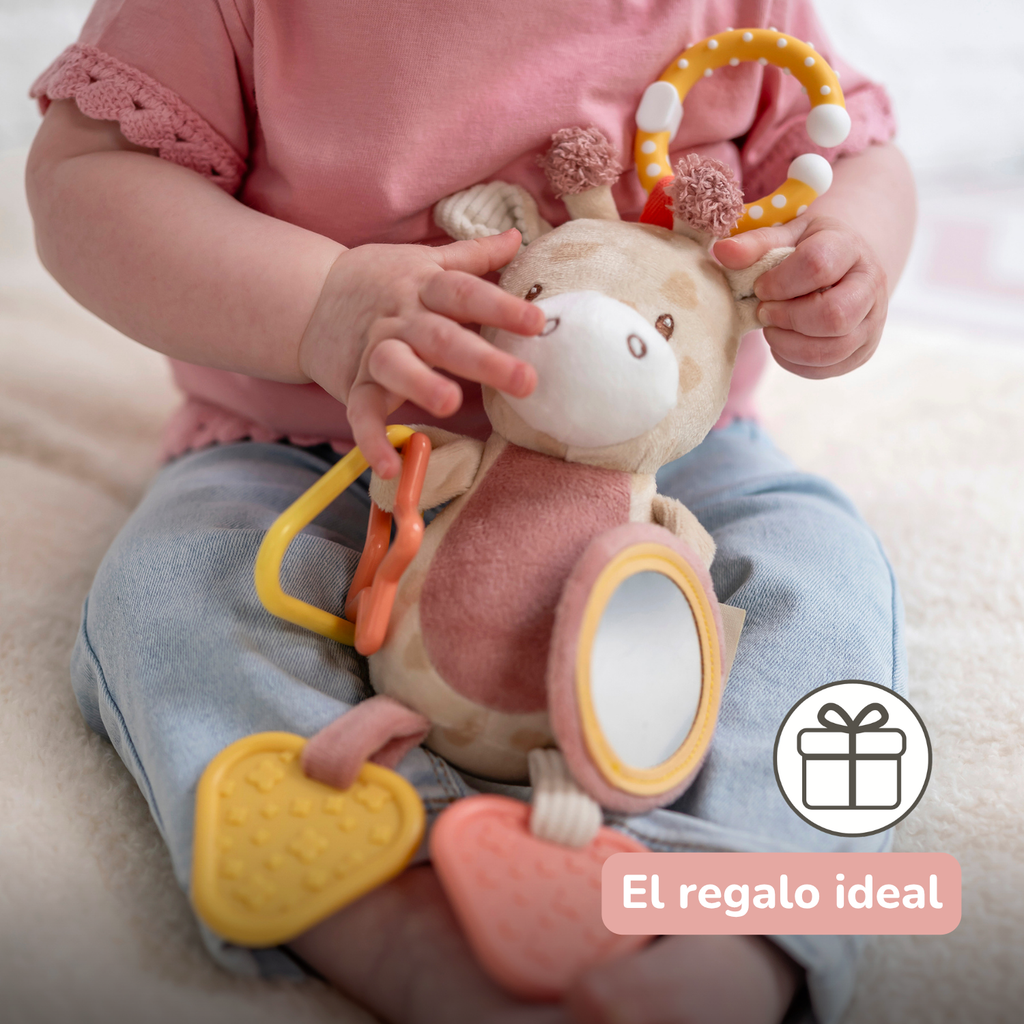 Activity Plush Toy Giraffe Gina - 20 cm - Soft Baby Plush Toy - Multicolored [ES]