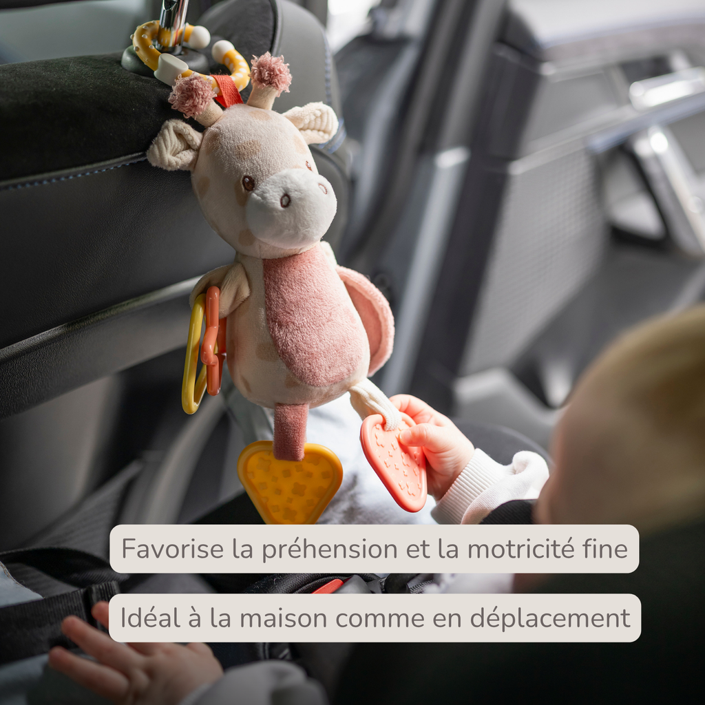 Activity Plush Toy Giraffe Gina - 20 cm - Soft Baby Plush Toy - Multicolored [FR]
