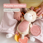 Activity Plush Toy Giraffe Gina - 20 cm - Soft Baby Plush Toy - Multicolored [IT]