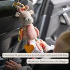 Activity Plush Toy Giraffe Gina - 20 cm - Soft Baby Plush Toy - Multicolored [IT]