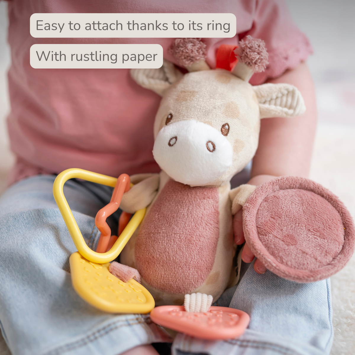 Activity Plush Toy Giraffe Gina - 20 cm - Soft Baby Plush Toy - Multicolored [EN]