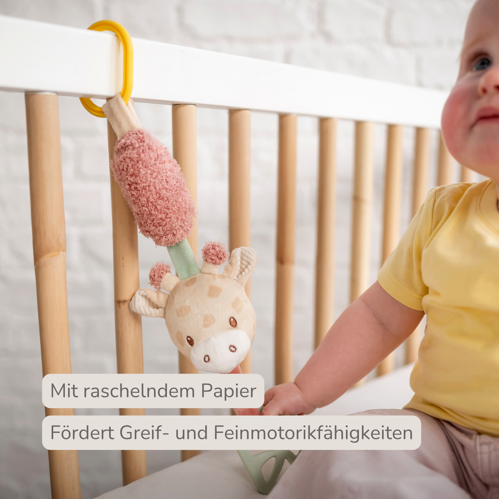 Activity toy with sounds Giraffe Gina - Hanging Rattle - 28 cm - Multicolored [DE]