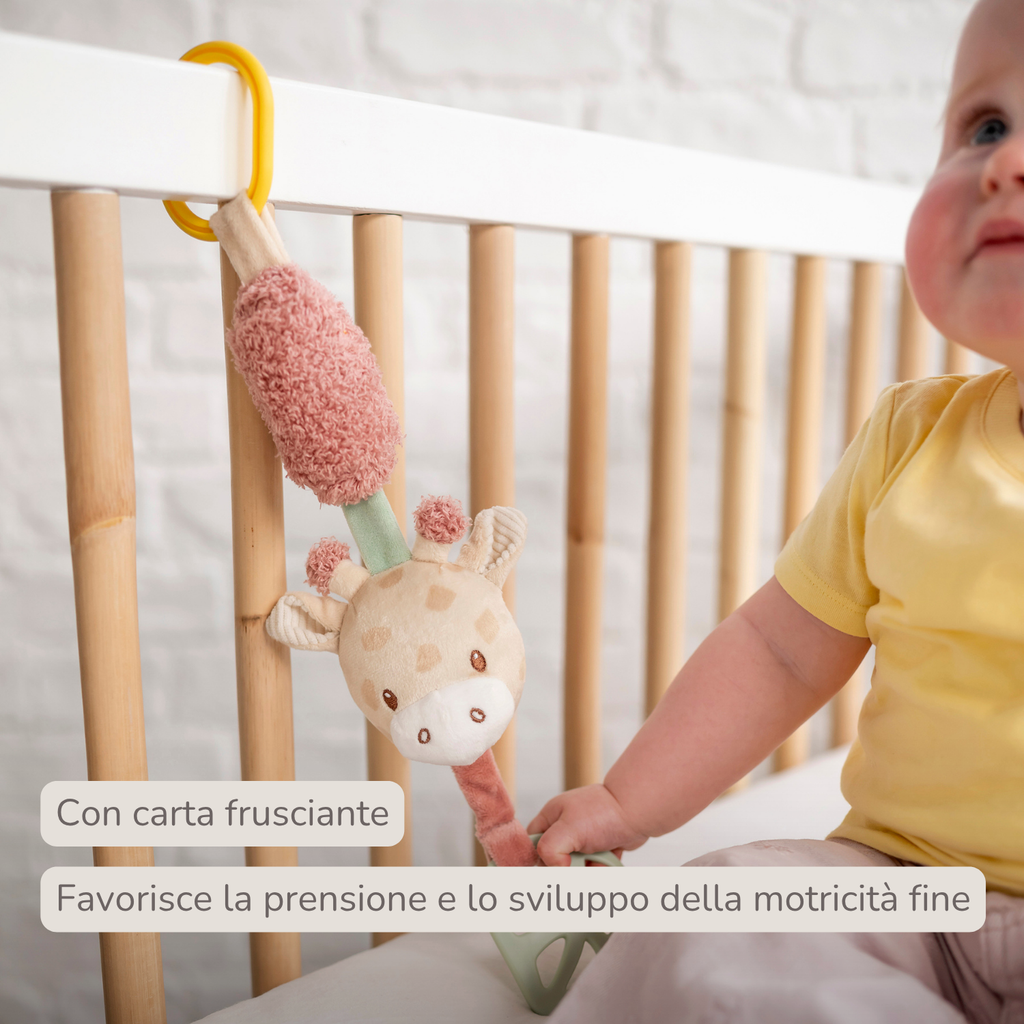 Activity toy with sounds Giraffe Gina - Hanging Rattle - 28 cm - Multicolored [IT]