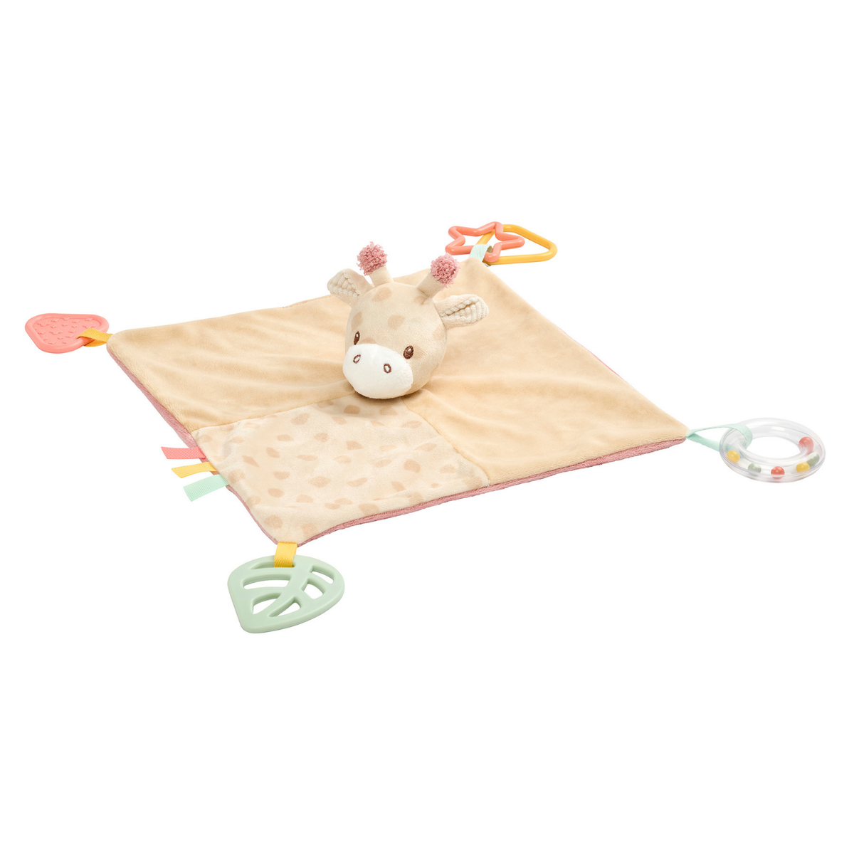 Baby Activity Comforter Gina - Doudou Giraffe - 28 x 28 cm - Multicolored [ES]