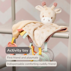 Baby Activity Comforter Gina - Doudou Giraffe - 28 x 28 cm - Multicolored [EN]