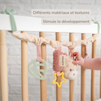 Pram Toy Giraffe Gina - Baby Toy for Home or On the Go - 17 cm - Multicolored [FR]