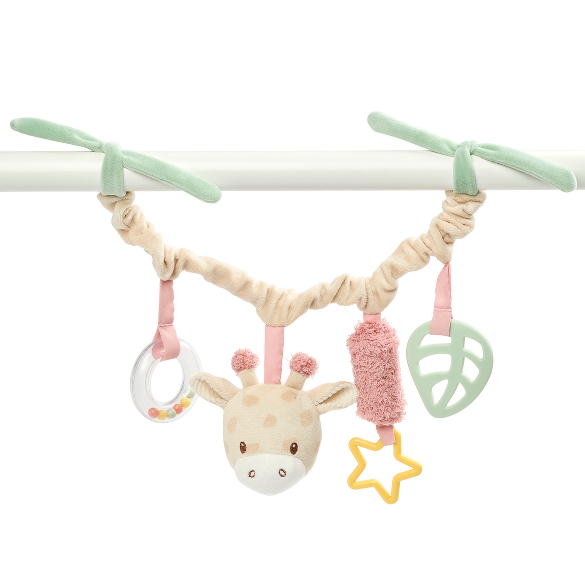 Pram Toy Giraffe Gina - Baby Toy for Home or On the Go - 17 cm - Multicolored [NL]