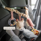 Pram Toy Giraffe Gina - Baby Toy for Home or On the Go - 17 cm - Multicolored [NL]