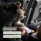 Vertical Playpen Spiral Baby Giraffe Gina - Hanging Activity Spiral for Home or On the Go - 28 cm - Multicolored [DE]