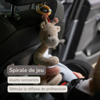 Vertical Playpen Spiral Baby Giraffe Gina - Hanging Activity Spiral for Home or On the Go - 28 cm - Multicolored [FR]